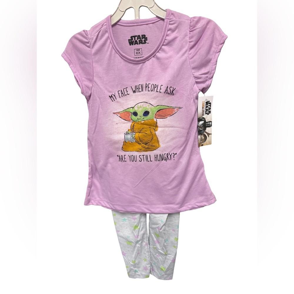 Star Wars Girls Size 6X 2 Piece Tshirt and Pants set